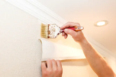 Pose de papier peint à Saint François Longchamp — revêtements muraux et toiles de verre